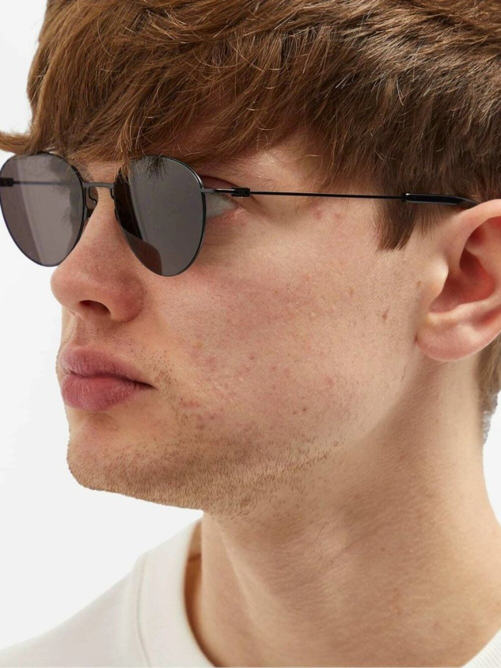 Bottega Veneta Unisex Sunglasses | Black Round Frame | Grey Lenses | BV1268S 001